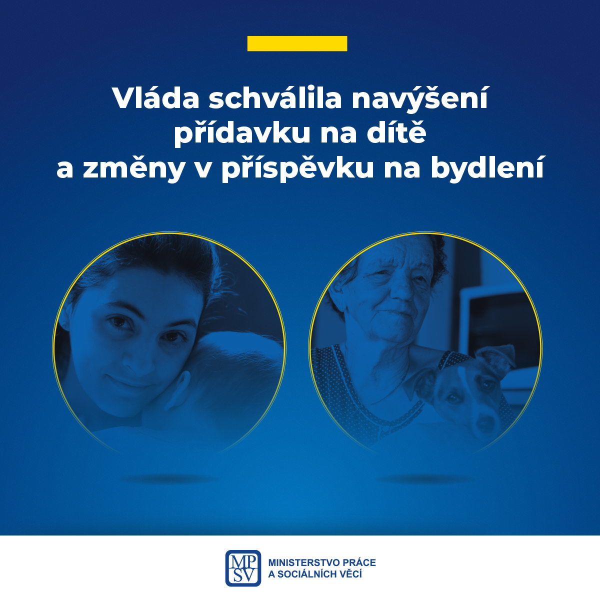 Vláda schválila navýšení přídavku na dítě a změny v příspěvku na bydlení