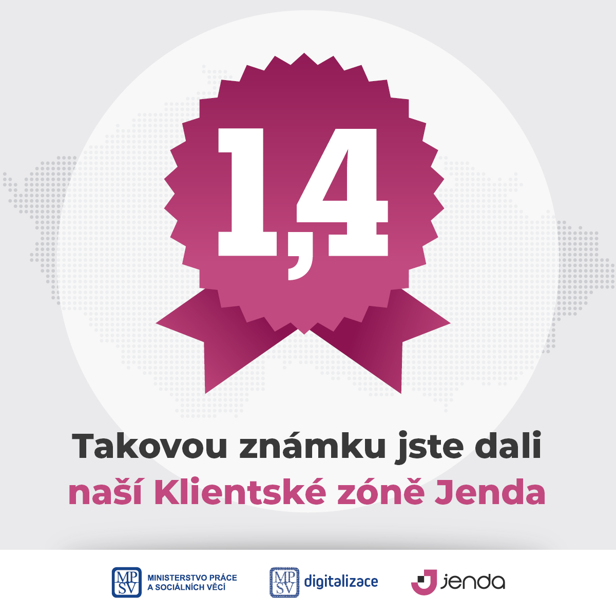 Klientská zóna Jenda dostala od žadatelů jedničku. MPSV sbírá zpětnou vazbu na on-line žádost o rodičovský příspěvek