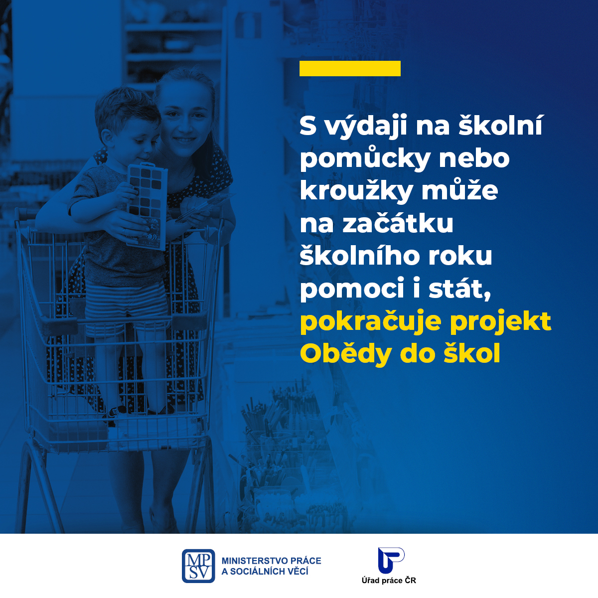 S výdaji na školní pomůcky nebo kroužky může na začátku školního roku pomoci i stát, pokračuje projekt Obědy do škol